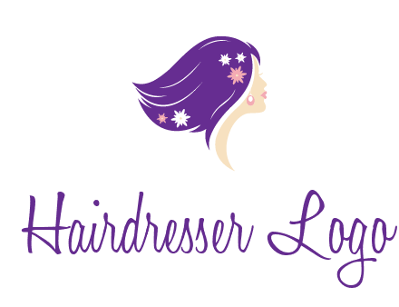 stars ornament on hair woman head fashion logo icon