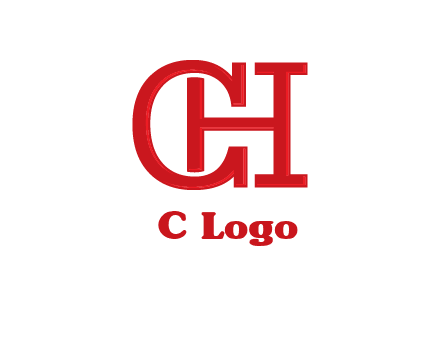 letter H in letter C