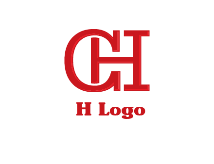 letter H in letter C