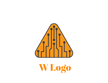 circuit lines in triangle