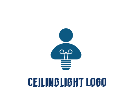 light bulb forming people icon