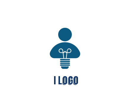 light bulb forming people icon