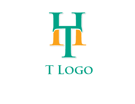 letter T forming letter H