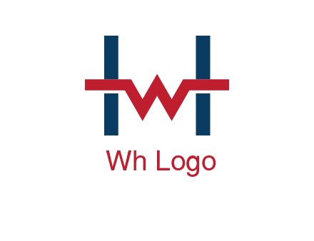 letter w inside letter h logo