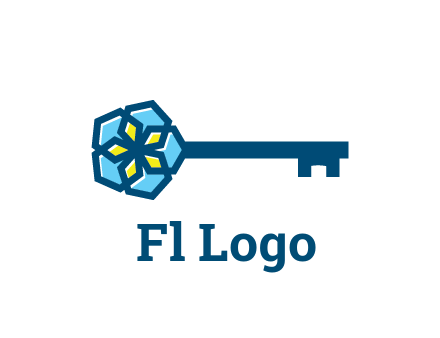 flower on key travel logo