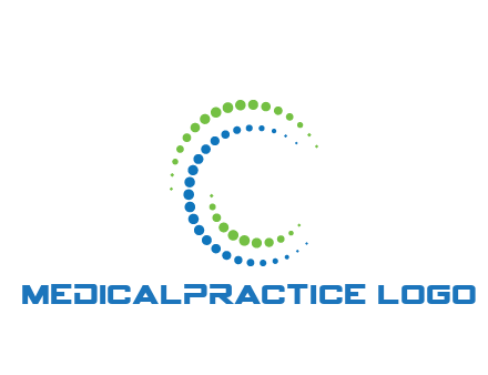 circles spiraling in circle medical logo