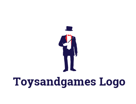 faceless magician game logo