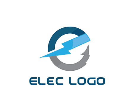 letter E with electric bolt energy logo