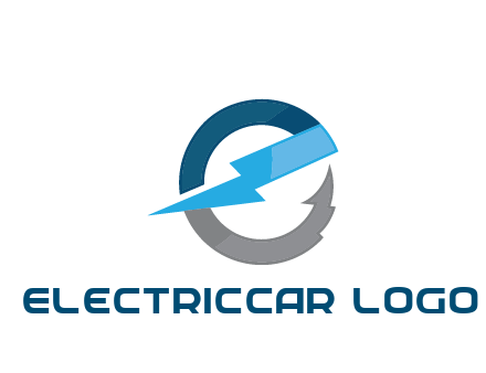 letter E with electric bolt energy logo