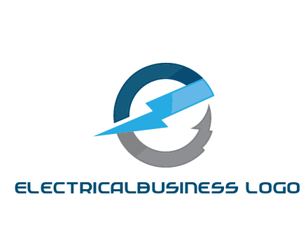 letter E with electric bolt energy logo