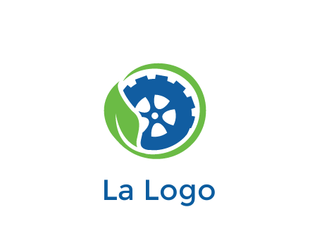 leaf around tire environmental logo