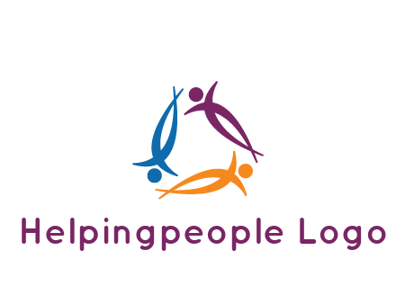 rotating people community logo