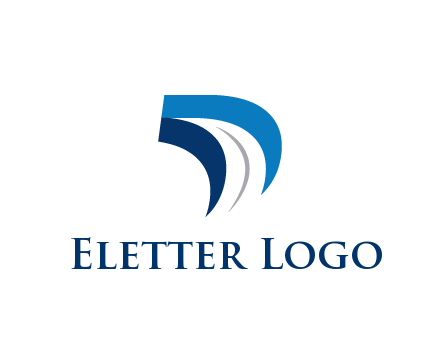 abstract letter D logistics logo