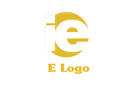 letter i and e inside the circle logo