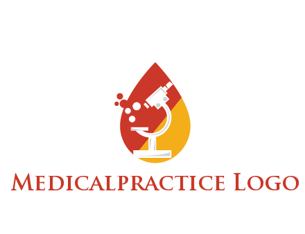 microscope in drop health logo