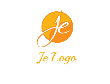 letter j and e inside the circle logo