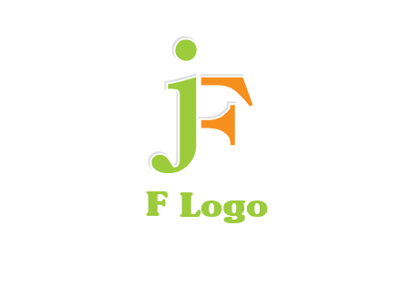 letter J forming letter F