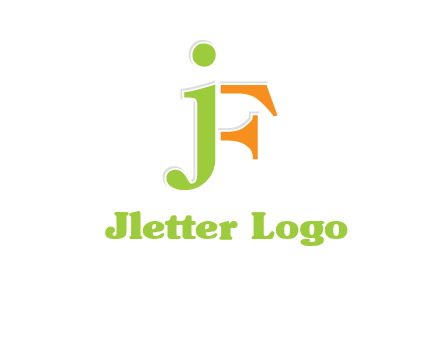 letter J forming letter F