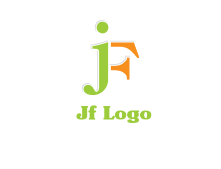 letter J forming letter F