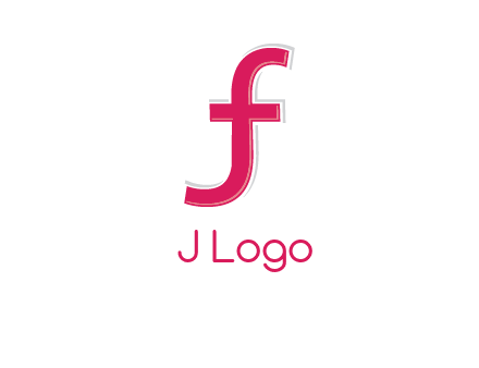 curved line forming letter JF together