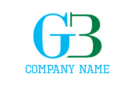 letter G with letter B forming number 3