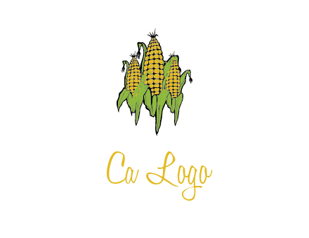 corn on cobs agriculture graphic