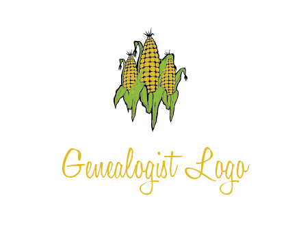 corn on cobs agriculture graphic