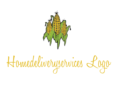 corn on cobs agriculture graphic