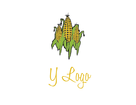 corn on cobs agriculture graphic