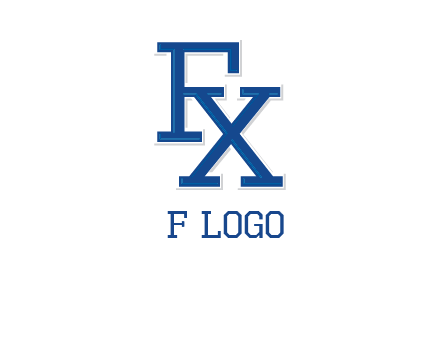 letter F and letter X joined together