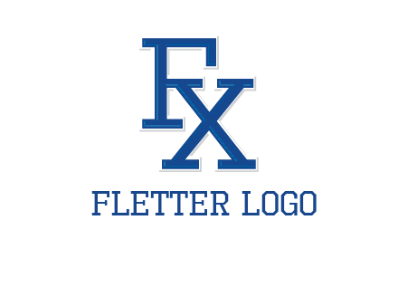 letter F and letter X joined together