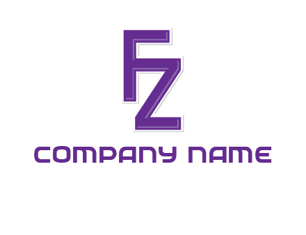 letter F joined with letter Z