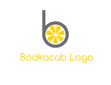 lemon inside letter b logo