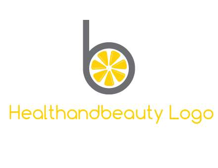 lemon inside letter b logo