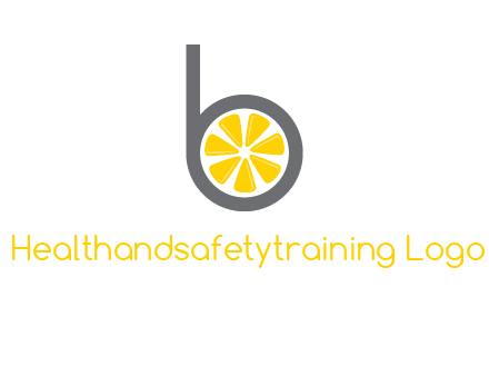 lemon inside letter b logo