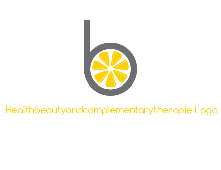 lemon inside letter b logo