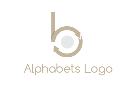 arrows forming letter b logo