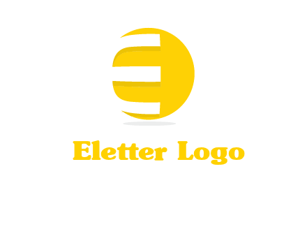 letter e rap on the circle logo