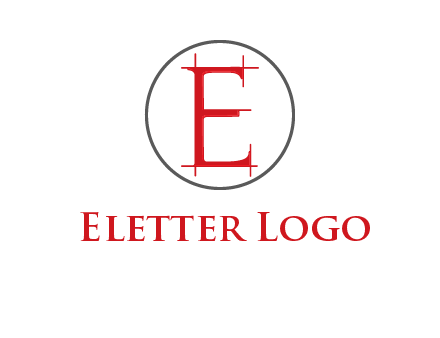 letter e inside the circle logo