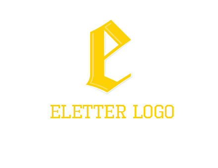 old font letter E