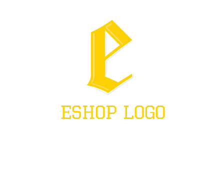 old font letter E