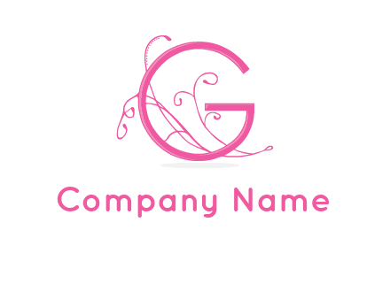 ornaments in letter g logo