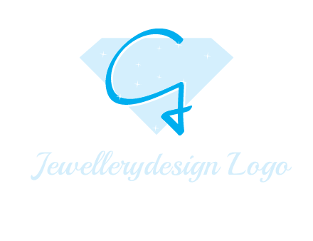 letter g placed in front of a diamond logo