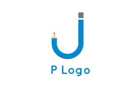 pencil forming letter j graphic