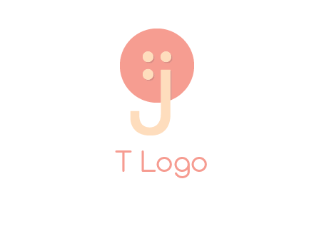 letter j placed in front of a button logo