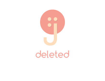 letter j placed in front of a button logo