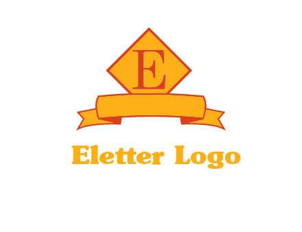 letter e inside the emblem logo