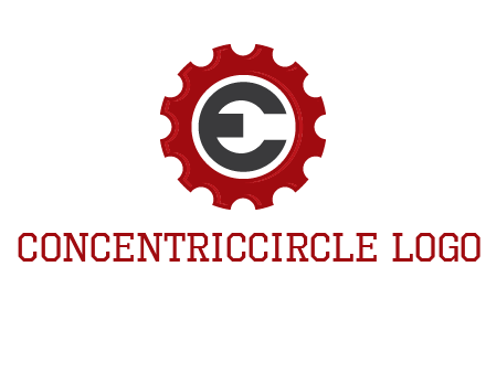 letter e inside the gear logo