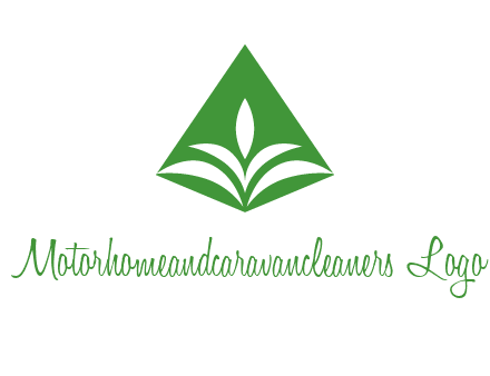 abstract plant in rhombus agriculture logo