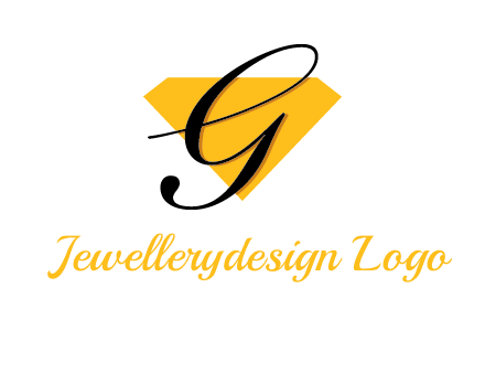 letter g in front of a diamond shape logo